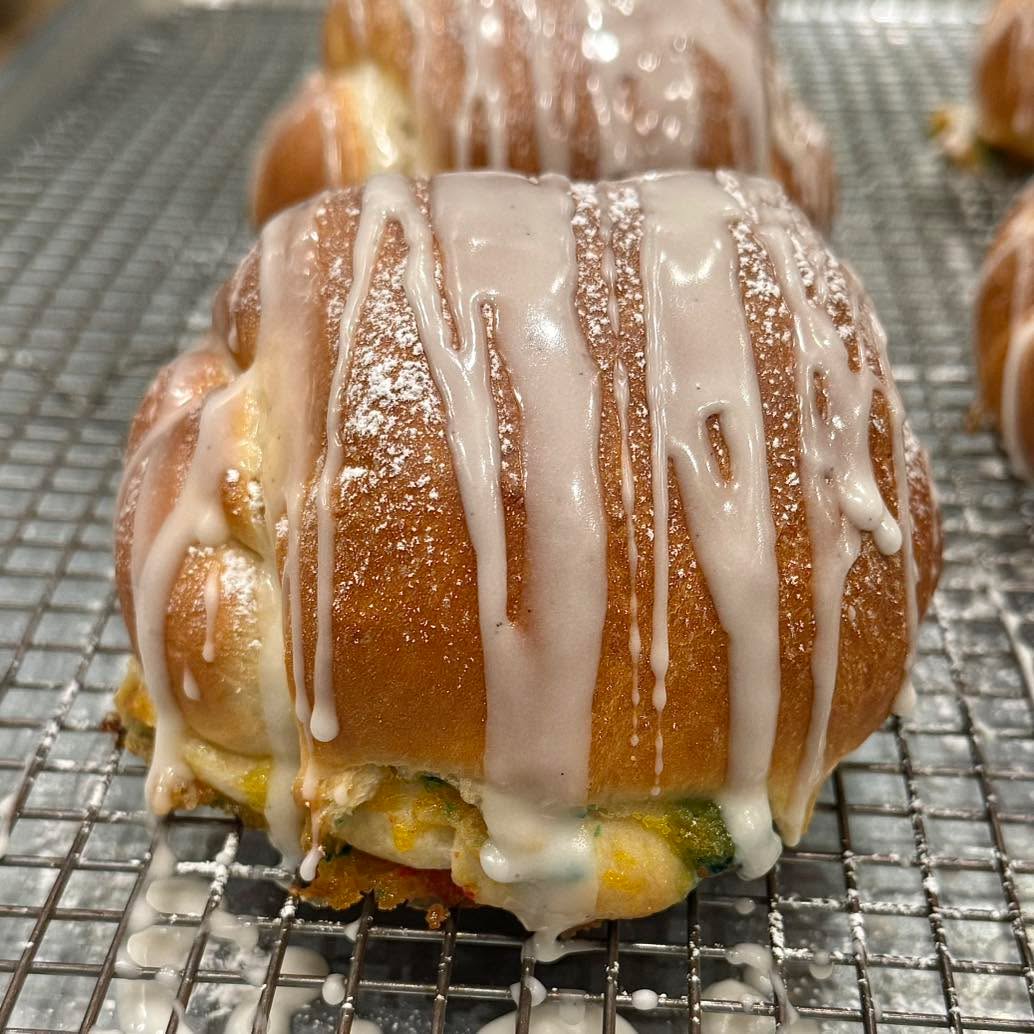 Glazed Apricot Cake Challah Pocket