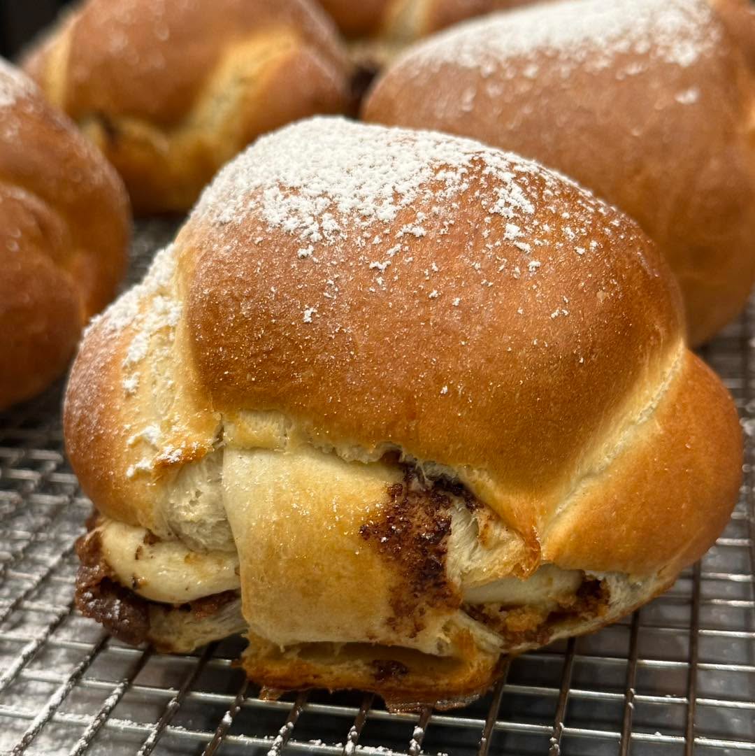 Stuffed Orange Butter Chocolate Chip Cookie Challah Pocket
