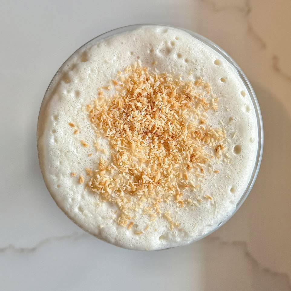 “Toasted Coconut Cloud” Latte