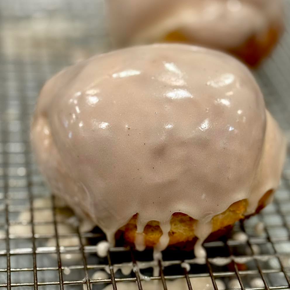 Glazed Honey Butter Cinnamon Crumble Challah Pocket
