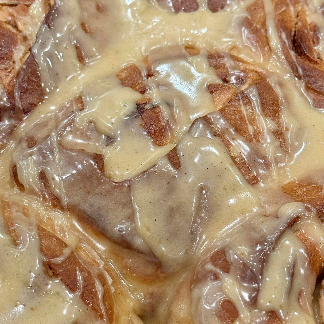 Pumpkin Glazed Cinnamon Roll