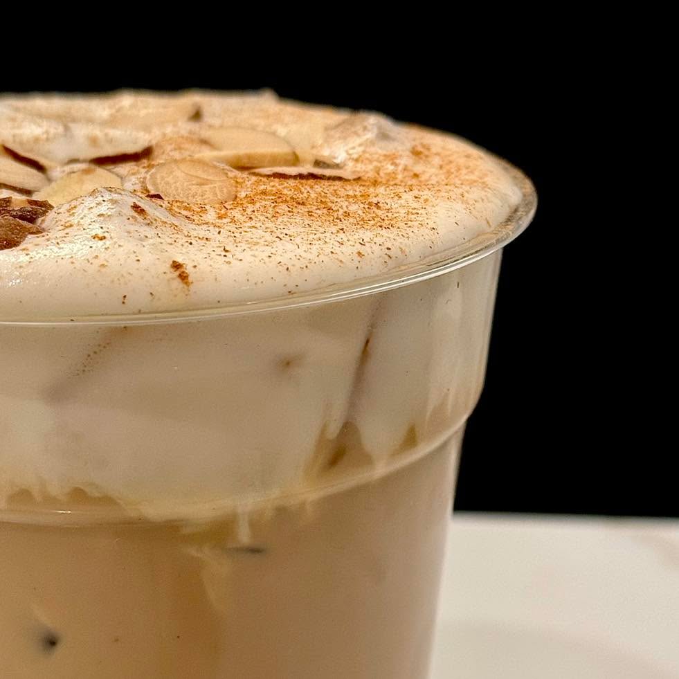 “Toasted Almond Orange Cinnamon” Latte available through Sunday, October 25th!