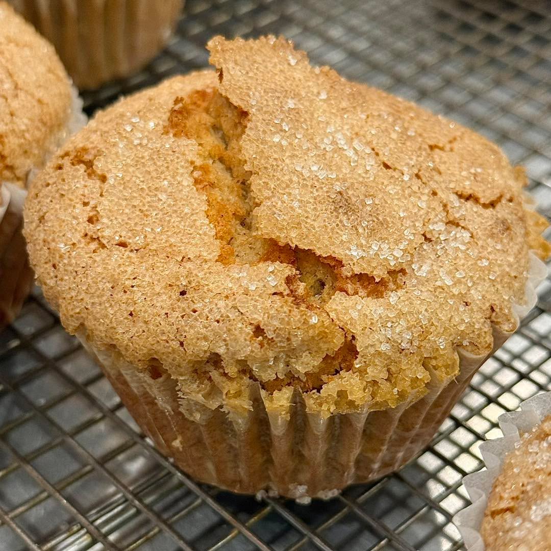 Vegan Banana Cinnamon Rum Muffin