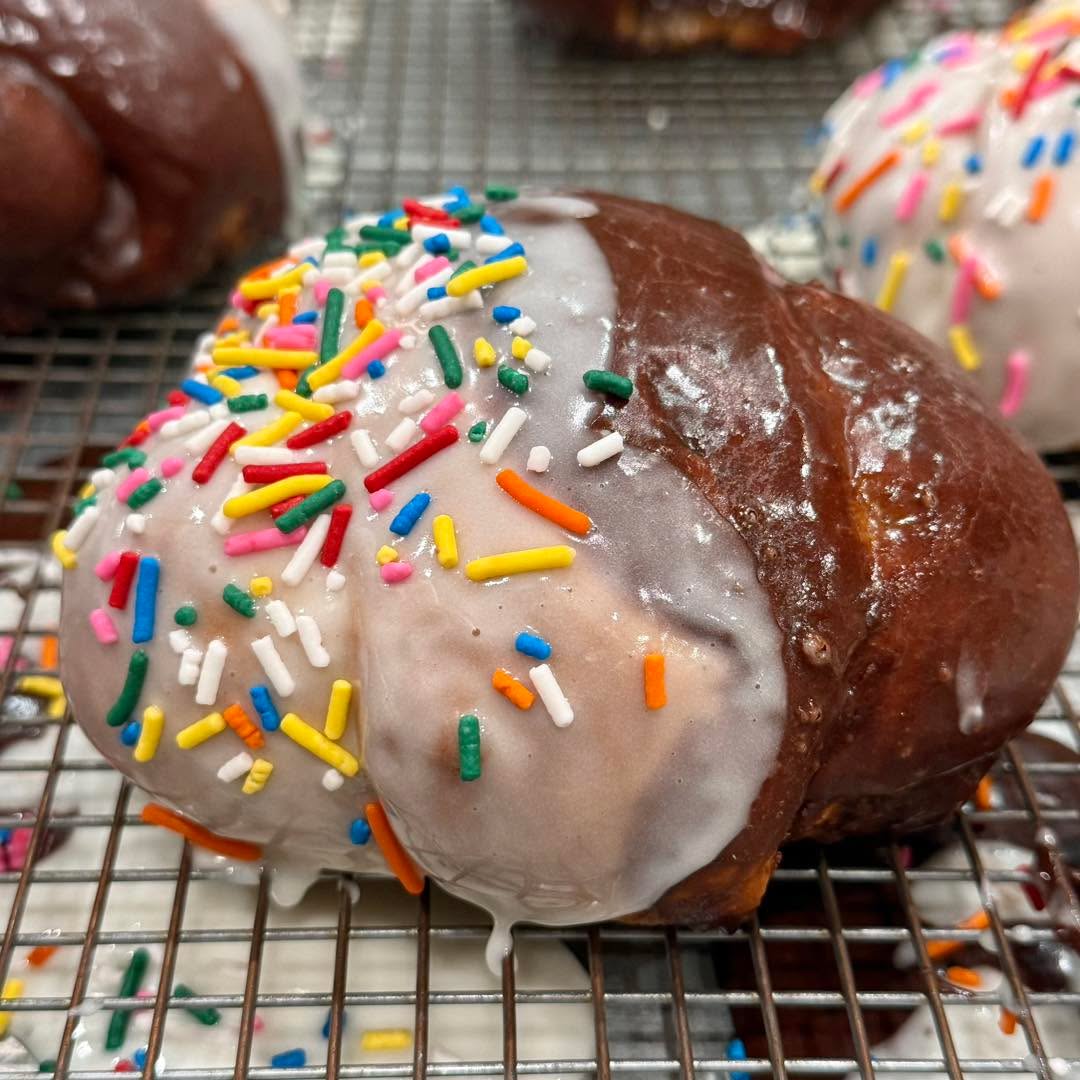 Black & White Birthday Cake Challah Pocket