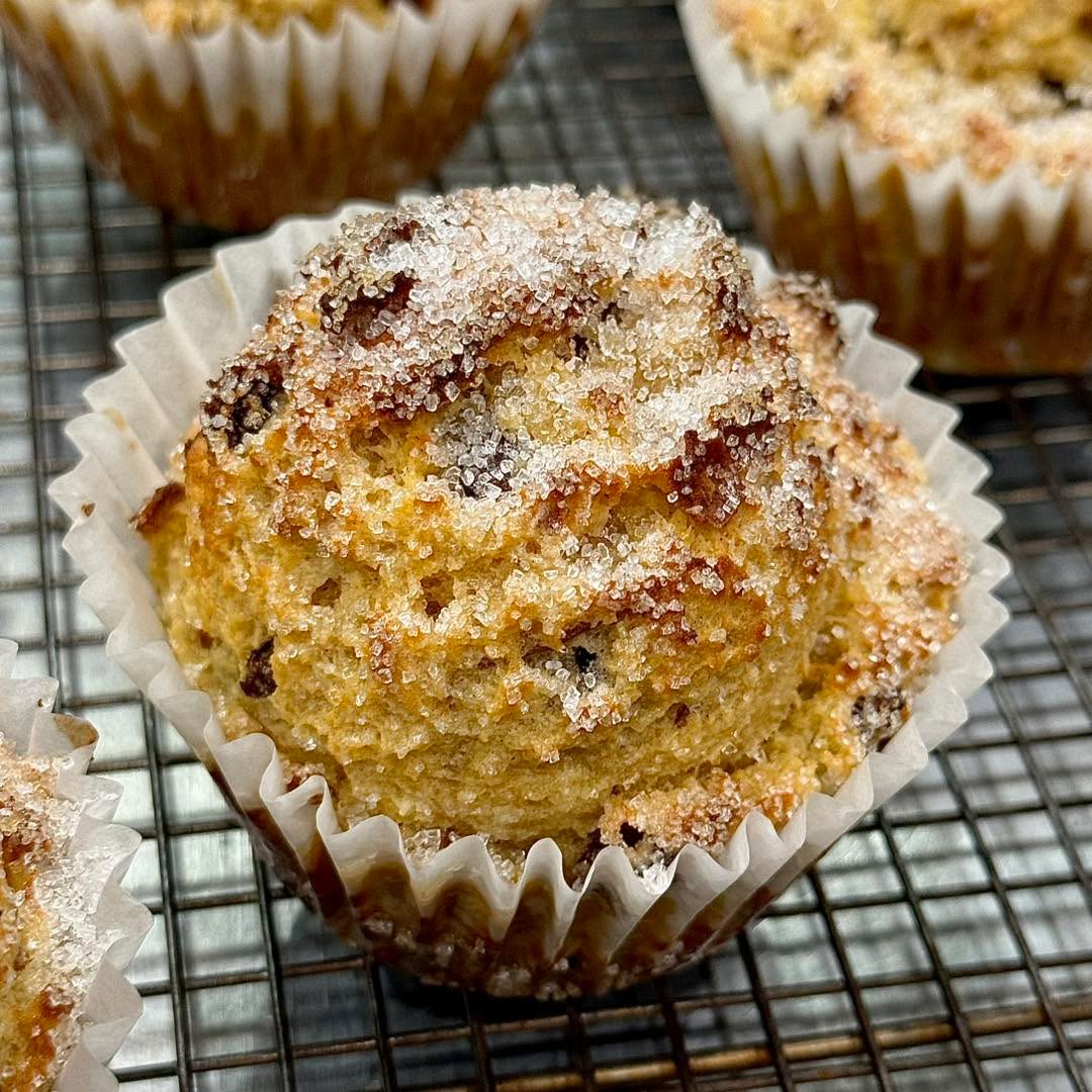 Pumpkin Raisin Bread Pudding Muffin