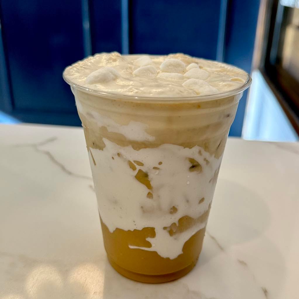 “Car-Mallow” Latte (has marshmallow fluff)
