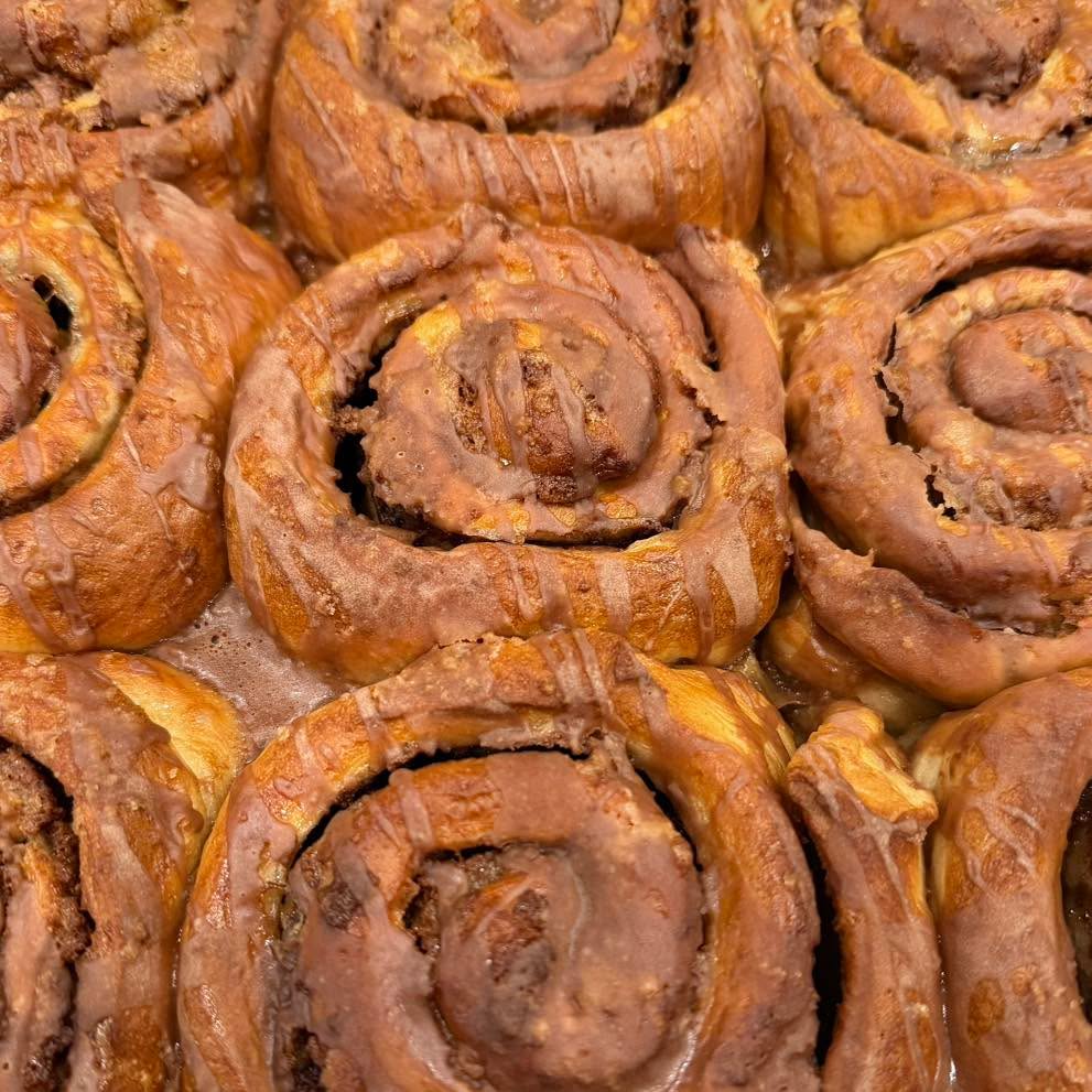 Glazed Nutella Peanut Butter Cookie Roll