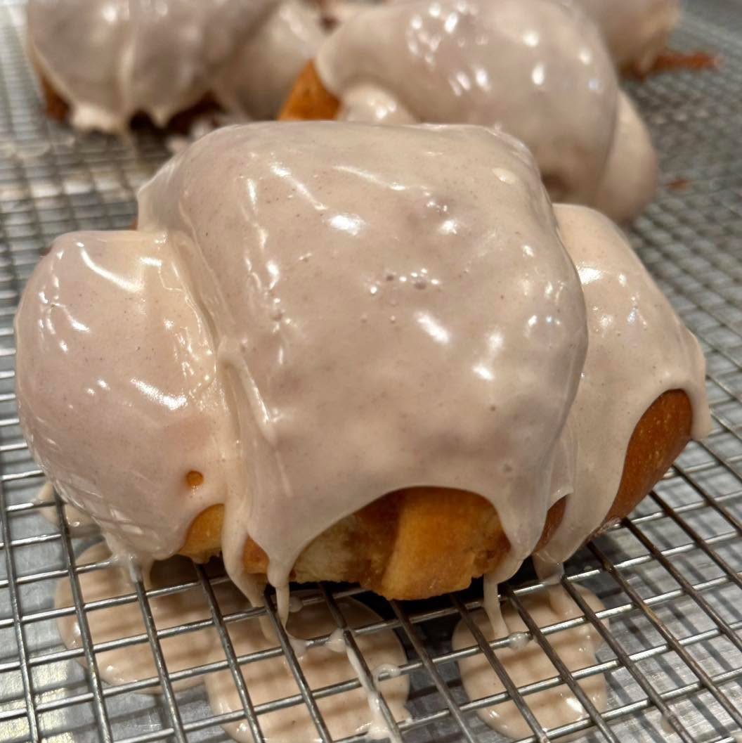 Glazed Cinnamon Cookie Challah Pocket