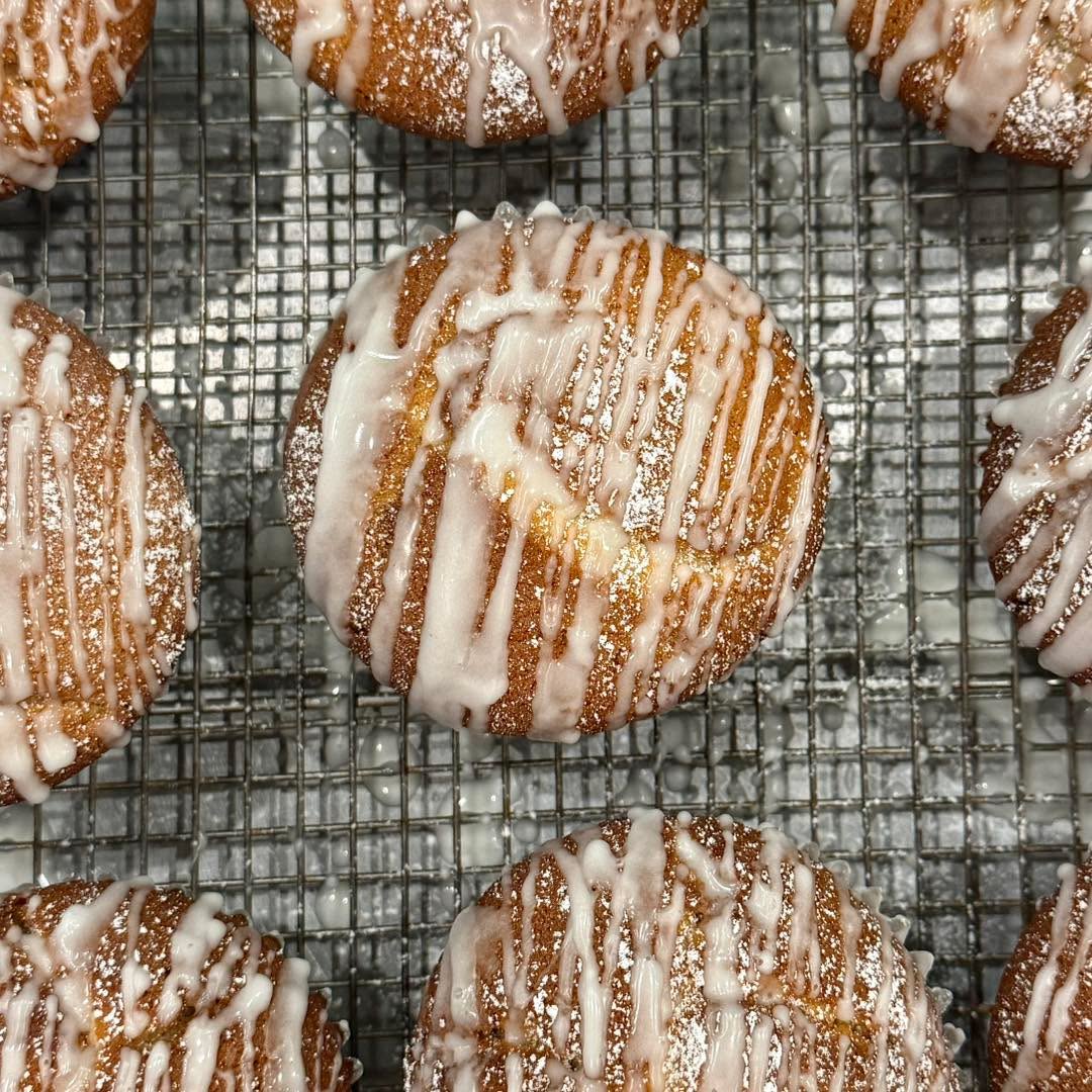 Glazed Hazelnut Vanilla Bean Muffin