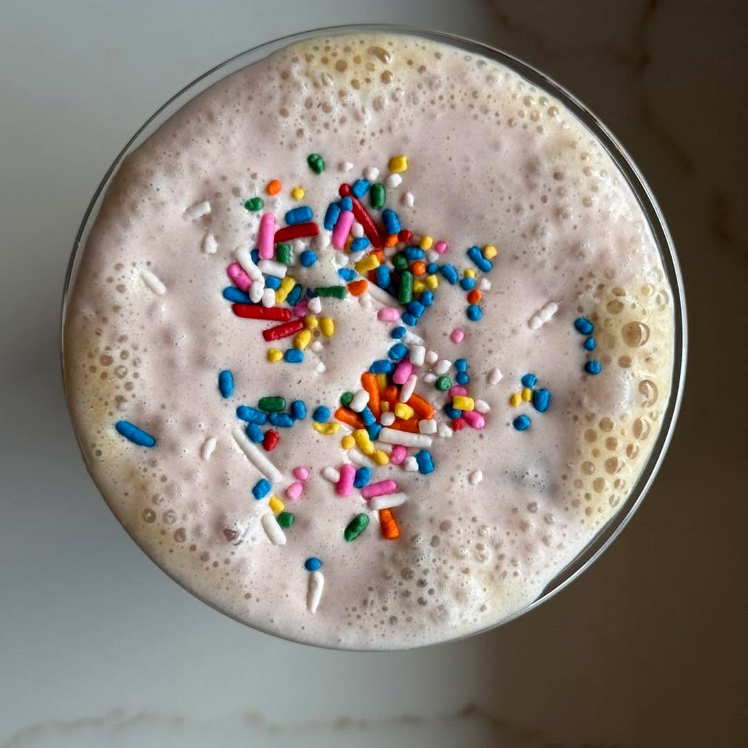“Raspberry Birthday Cake” Latte