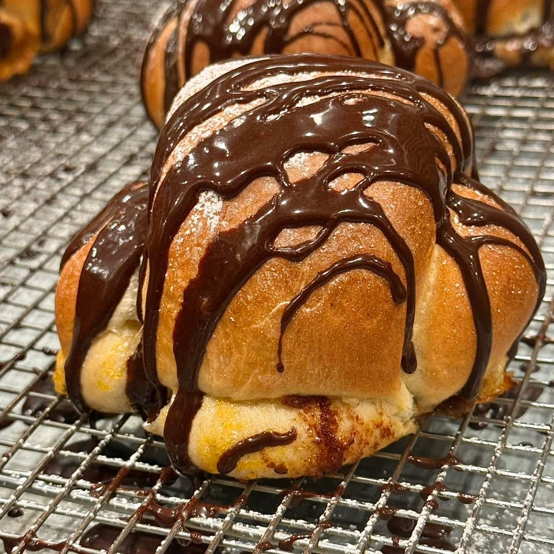 Glazed & Stuffed: Chocolate Apricot Cookie Challah Pocket