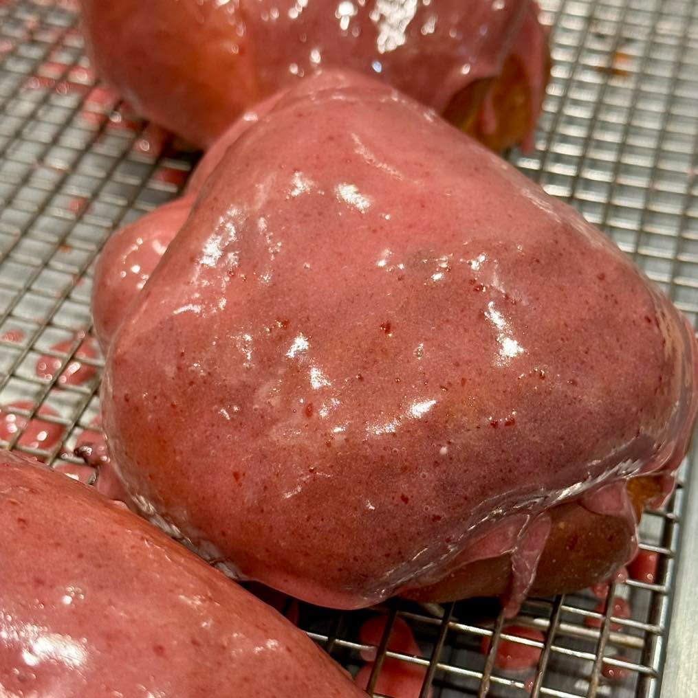 Glazed Raspberry Butter Birthday Cake Challah Pocket