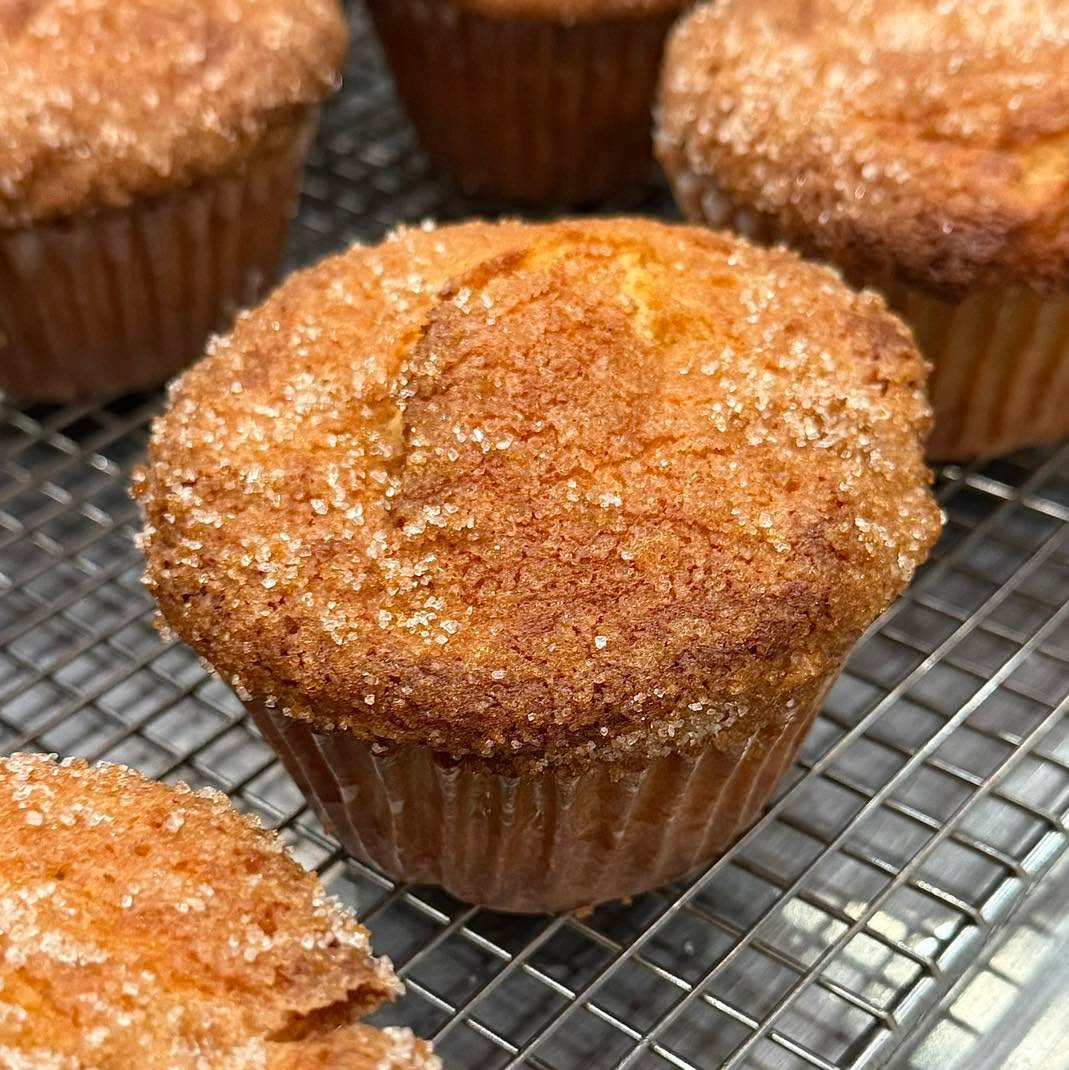 These Apricot Cinnamon Muffins were what dreams are made of.. highly recommend you grab one the next time they’re available!