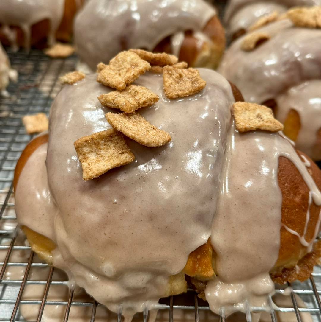We had multiple customers reach out asking for this Glazed Cinnamon Cookie Crunch Challah Pocket again… yes, it will be back eventually! Stay tuned!