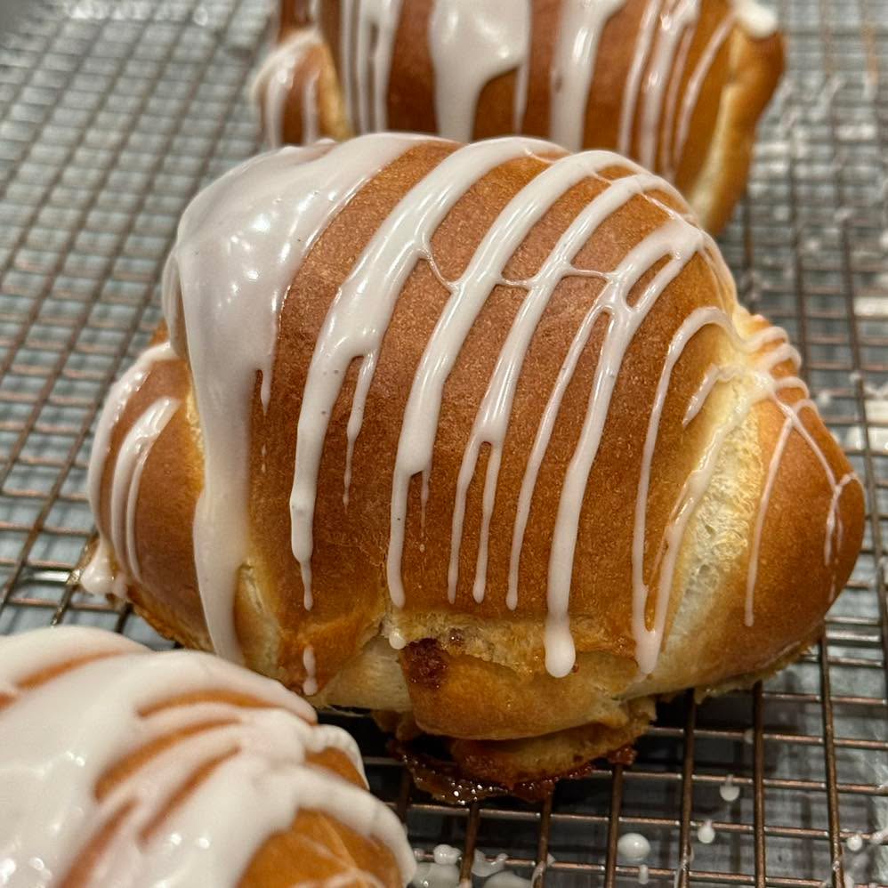 Glazed Pecan Nutella Swirl Cookie Challah Pocket