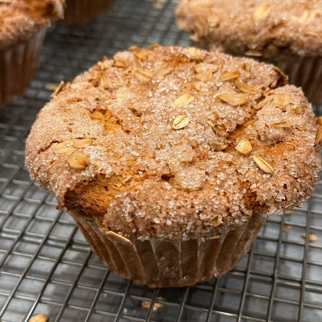 Vegan Orange Cinnamon Oatmeal Muffin